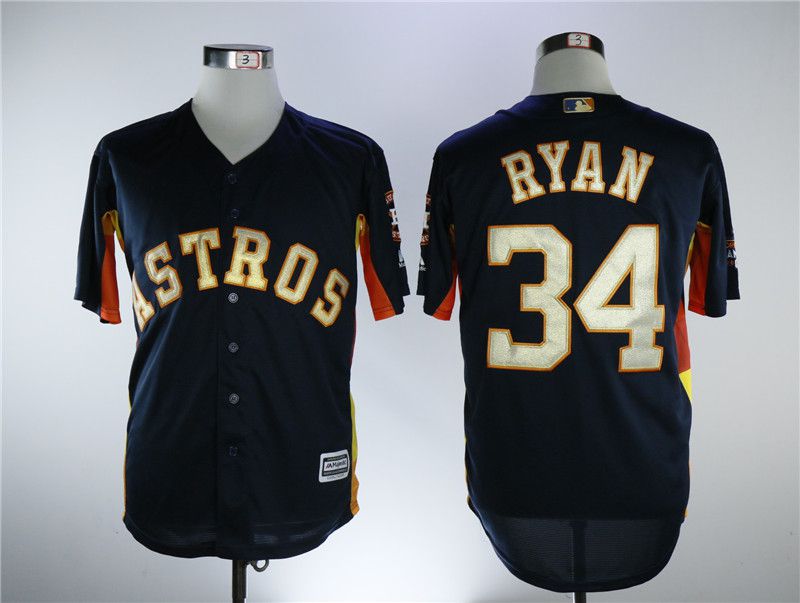 Men Houston Astros #34 Ryan Blue Game Champion Edition MLB Jerseys->houston astros->MLB Jersey